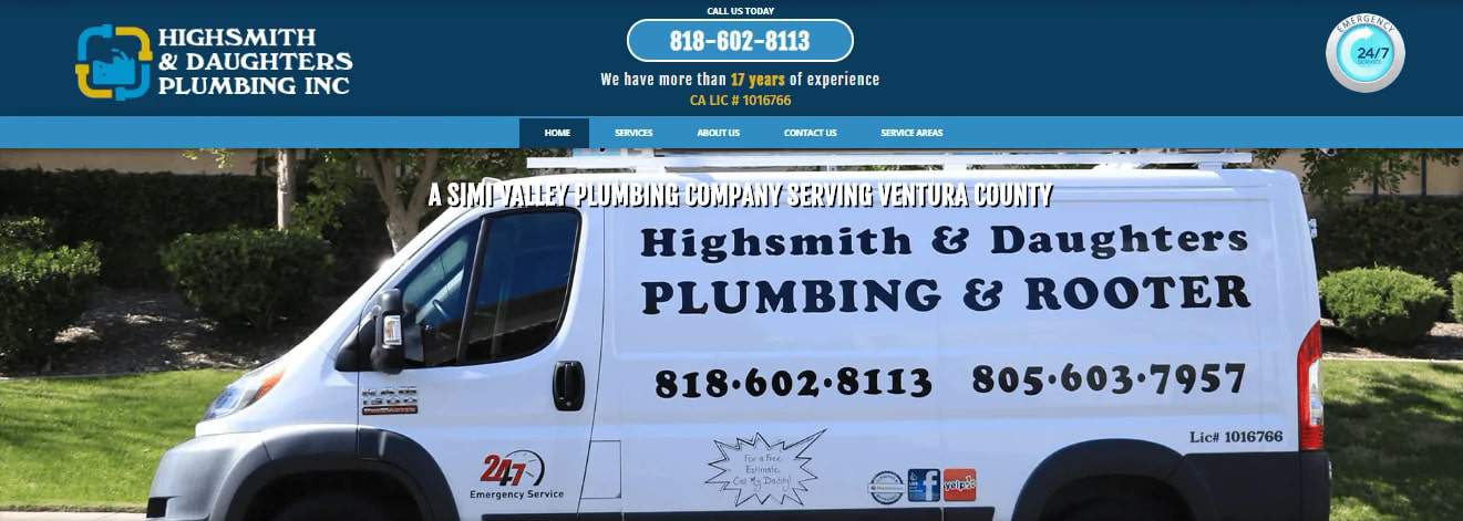 Highsmith & Daughters Plumbing, Inc.'s Homepage