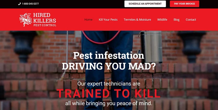 Hired Killers Pest Control's Homepage