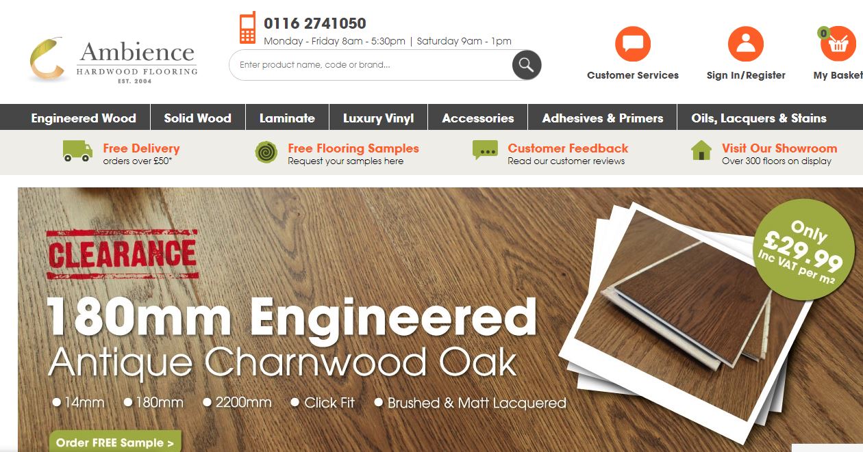 Ambience Hardwood Flooring's Homepage