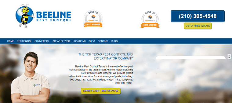 Beeline Pest Control's Homepage