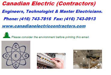 ​Canadian Electric​(Contractors)​'s Homepage