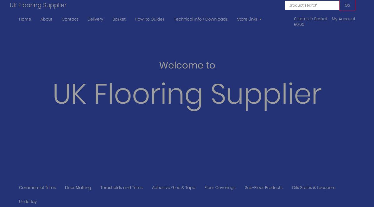 UK Flooring Supplier's Homepage