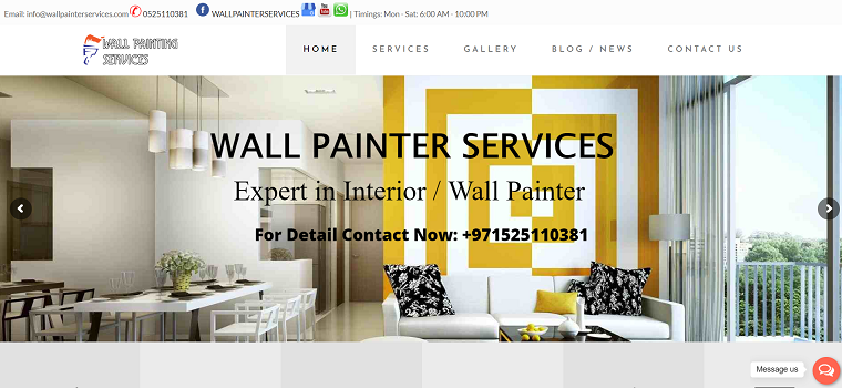 Wall Painter Services' Homepage