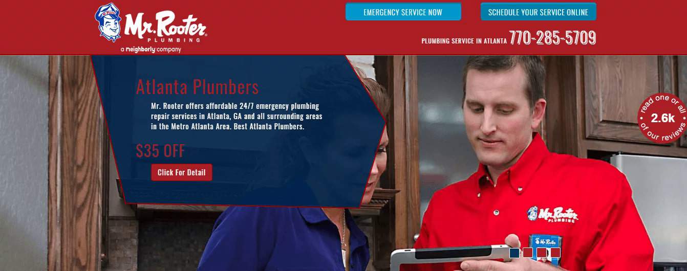 Mr. Rooter Plumbing's Homepage