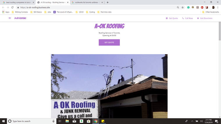 A-OK Roofing's Homepage