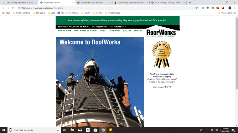 Roofworks Ltd's Homepage