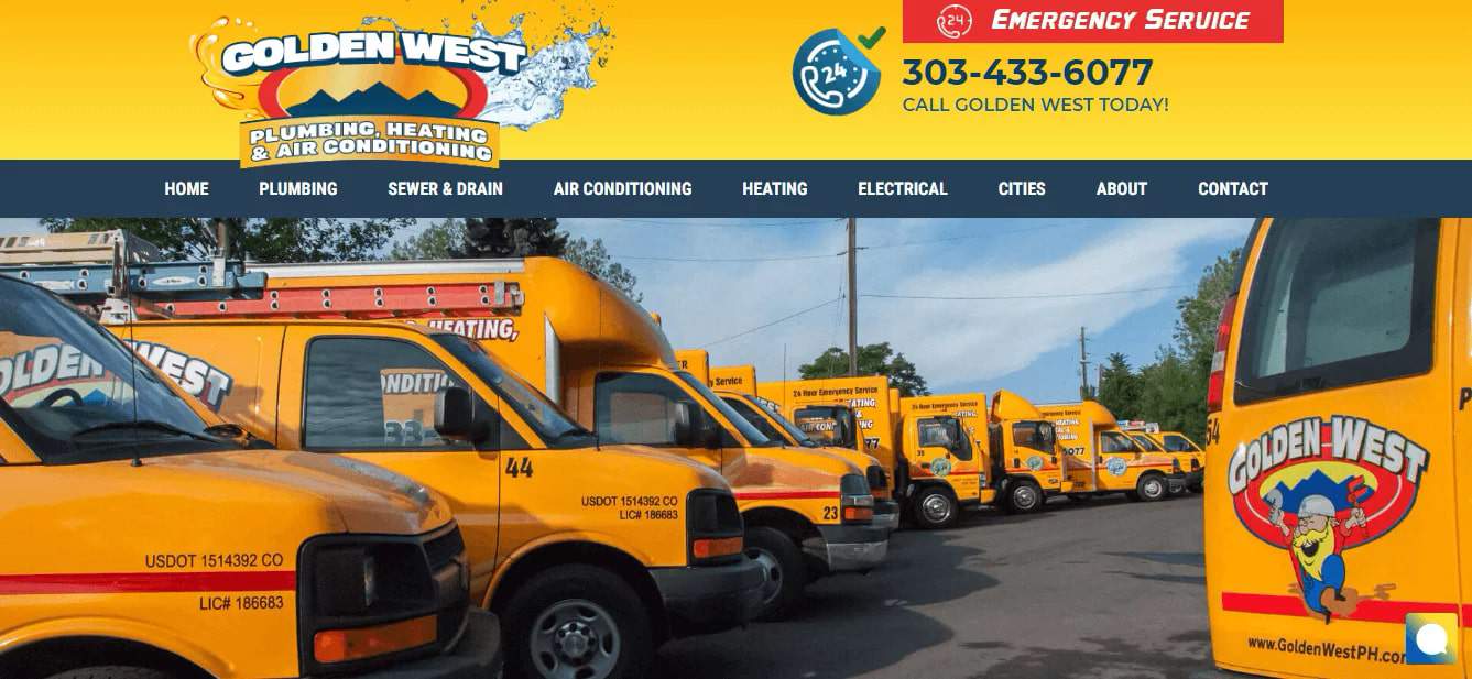 Golden West Plumbing, Heating & Air Conditioning's Homepage