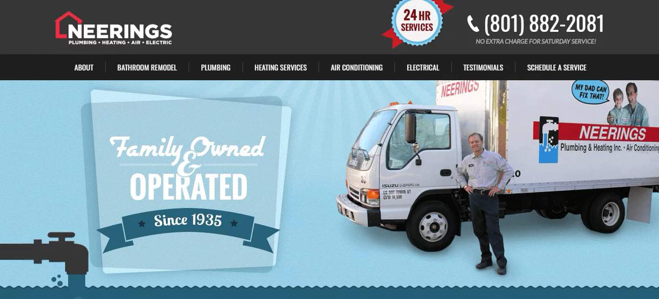 Neerings Plumbing & Heating, Inc.'s Homepage