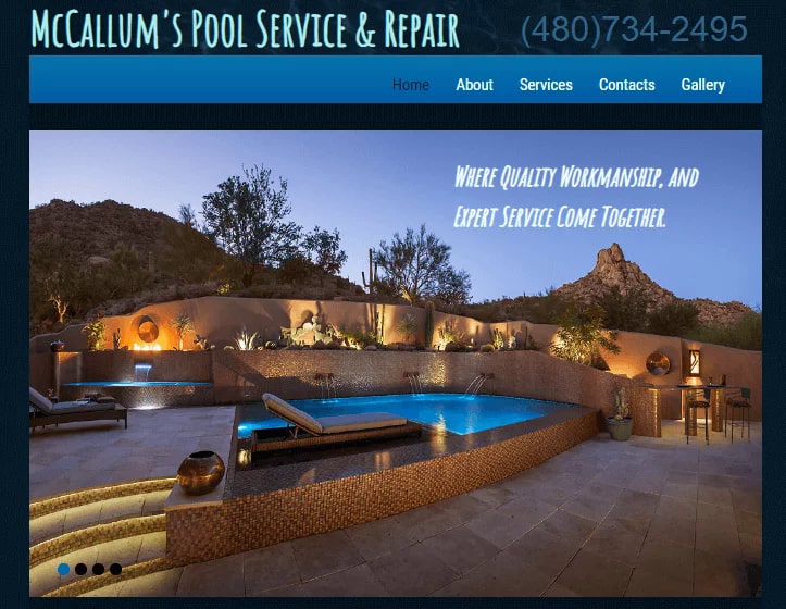 McCallum’s Pool Service and Repair's Homepage