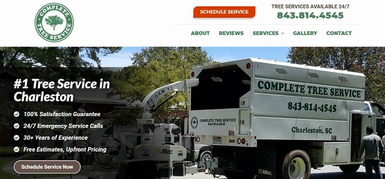 Complete Tree Service's Homepage