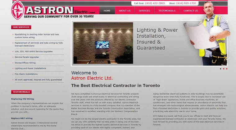 Astron Electric Limited's Homepage