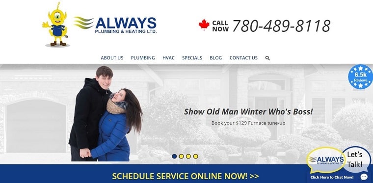 Always Plumbing & Heating LTD.'s Homepage