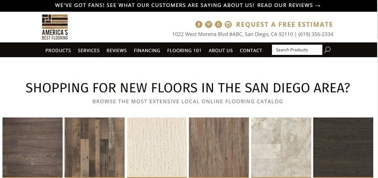 America’s Best Flooring's Homepage