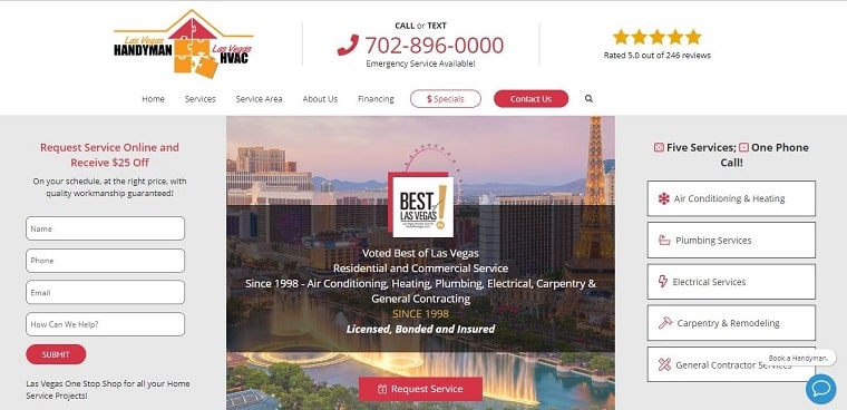 Las Vegas Handyman & HVAC's Homepage