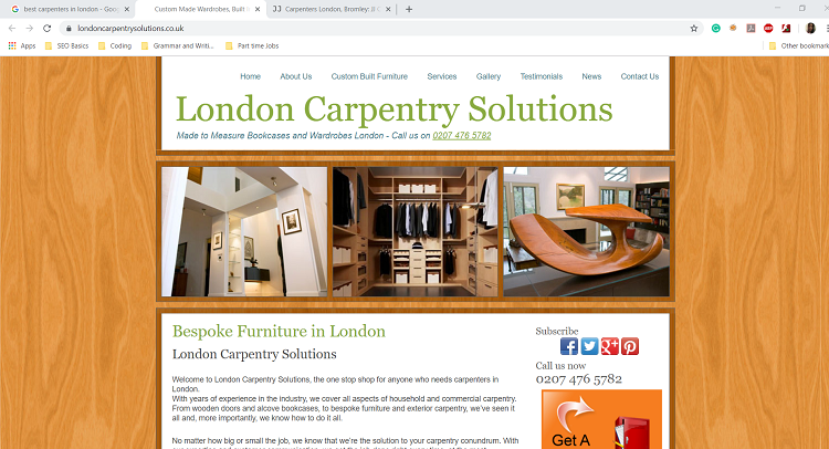 London Carpentry Solutions' Homepage