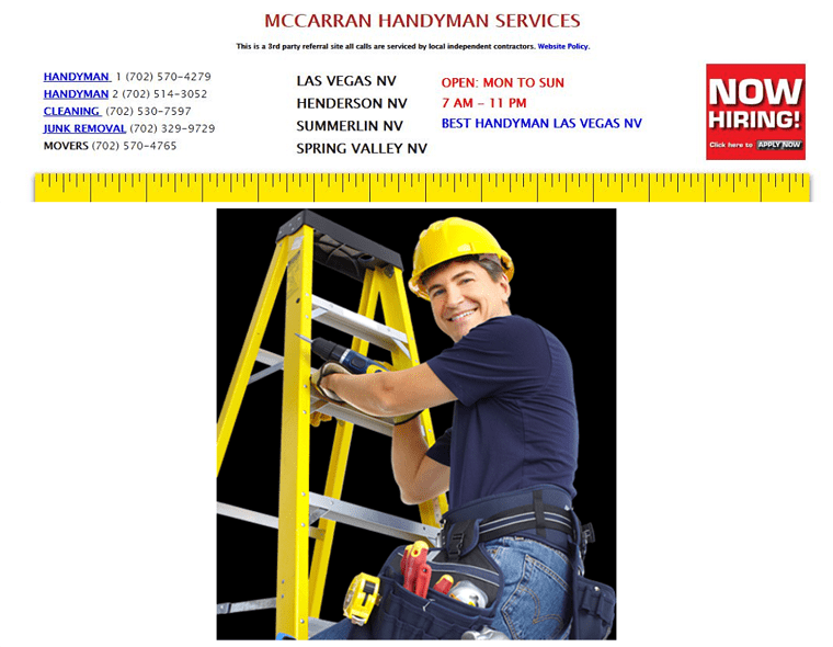 McCarran Handyman Services' Homepage