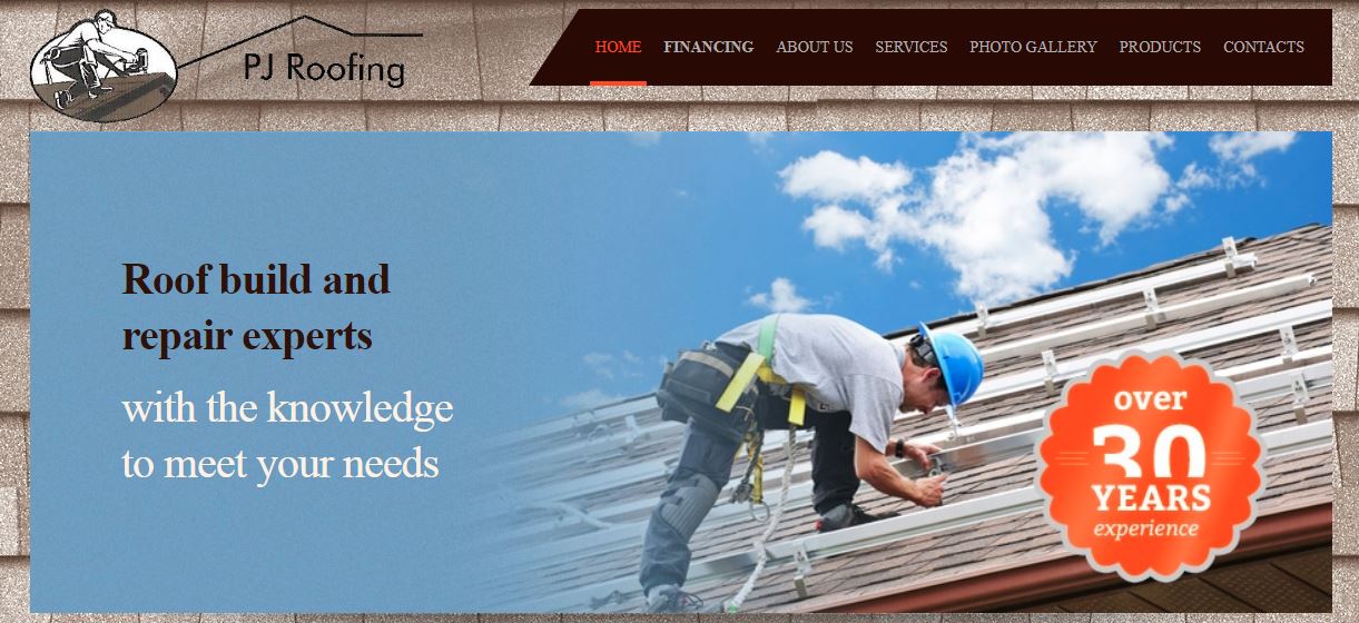 PJ Roofing's Homepage