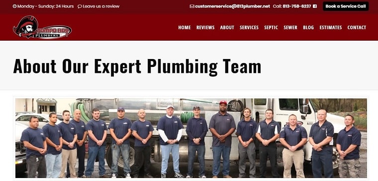 Tampa Bay Plumbers LLC's Homepage