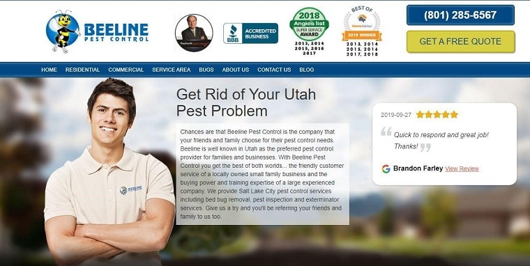 Beeline Pest Control's Homepage