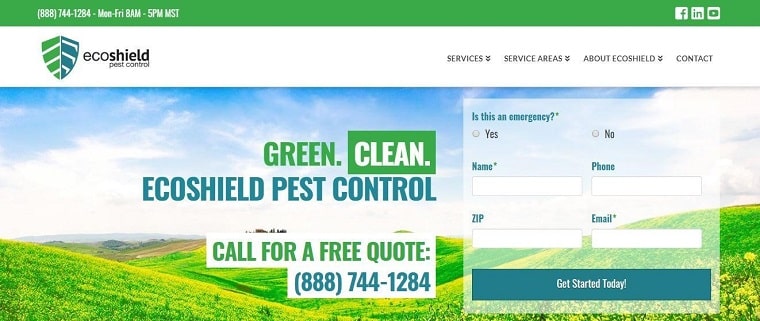 EcoShield Pest Control's Homepage