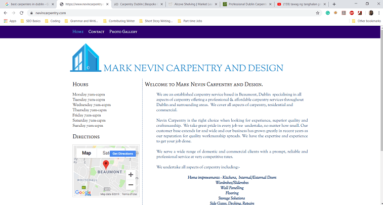 Nevin Carpentry's Homepage