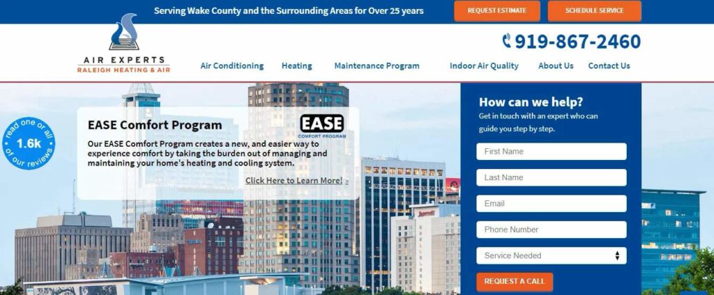 Raleigh Heating & Air's Homepage