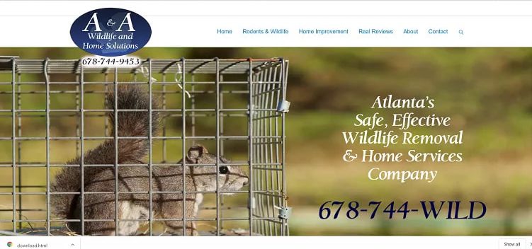 A & A Wildlife and Home Solutions' Homepage