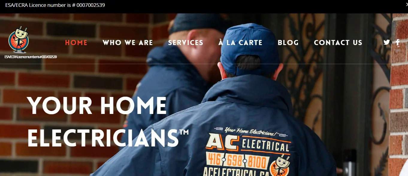 A C Electrical Contractors Ltd.'s Homepage