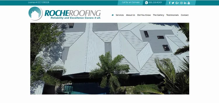 Roche Roofing, Inc.'s Homepage