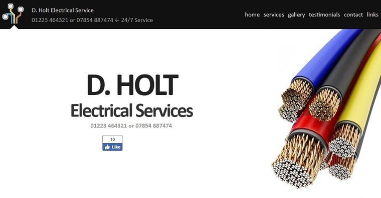 D. Holt Electrical Services LTD's Homepage