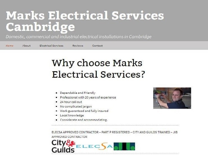 Marks Electrical Services' Homepage