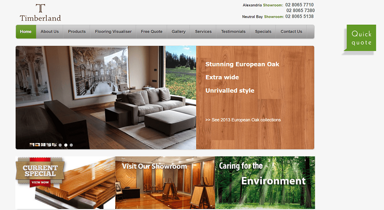 Timberland Flooring's Homepage