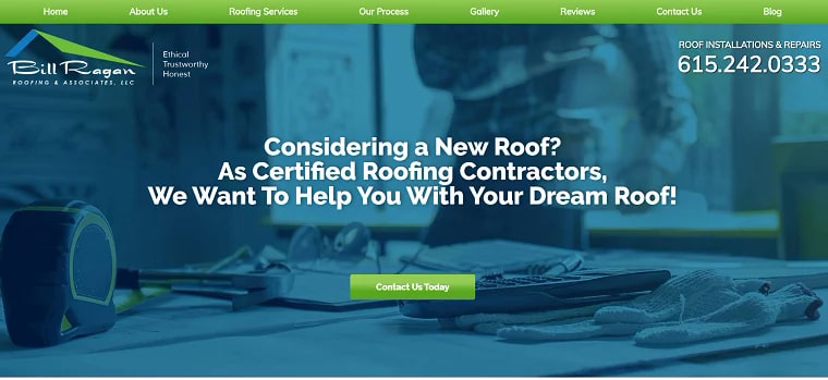 Bill Ragan Roofing's Homepage