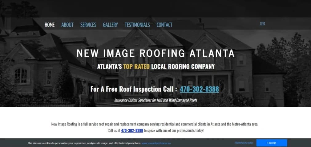 New Image Roofing Atlanta's Homepage