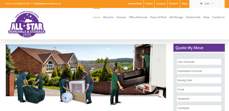 All Star Removals & Storage Limited's Homepage