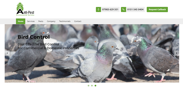 Anti-Pest Environmental Services' Homepage