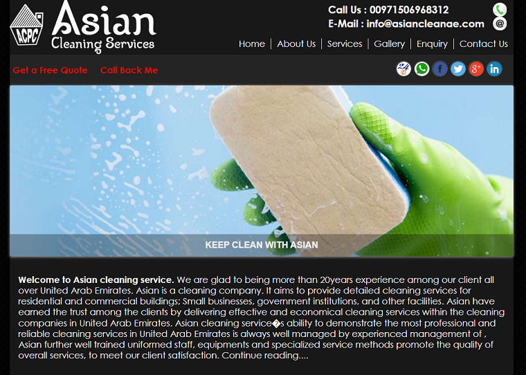 Asian Cleaning & Pest Control LLC's Homepage