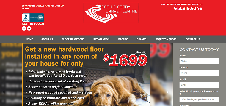 Cash & Carry Carpet Centre's Homepage