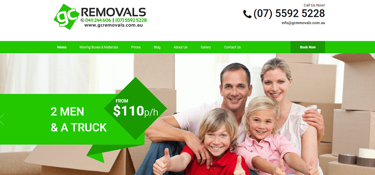 GC Removals' Homepage