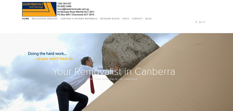 Leader Removals & Storage's Homepage