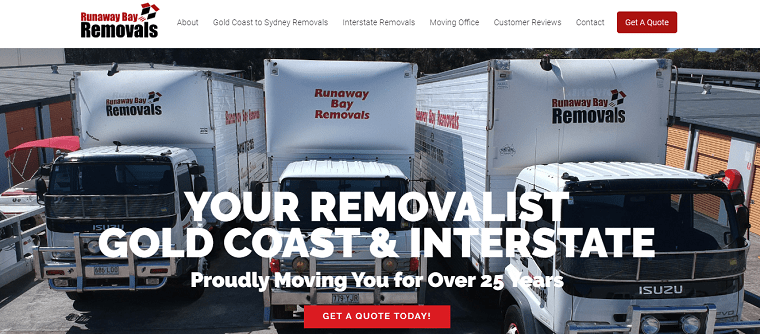 Runaway Bay Removals' Homepage