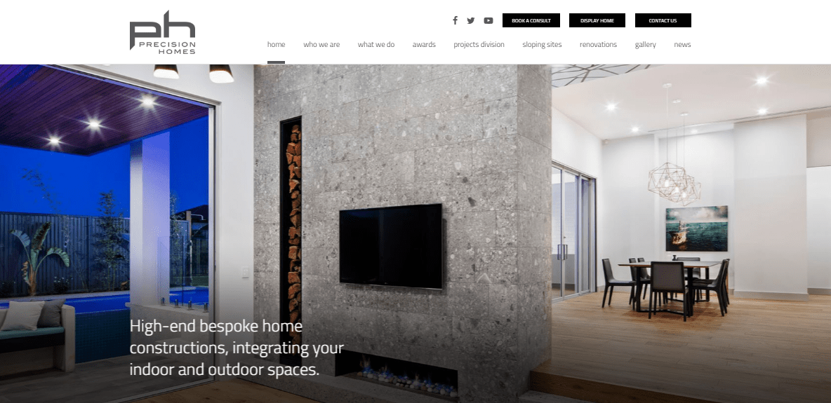 Precision Homes' Homepage