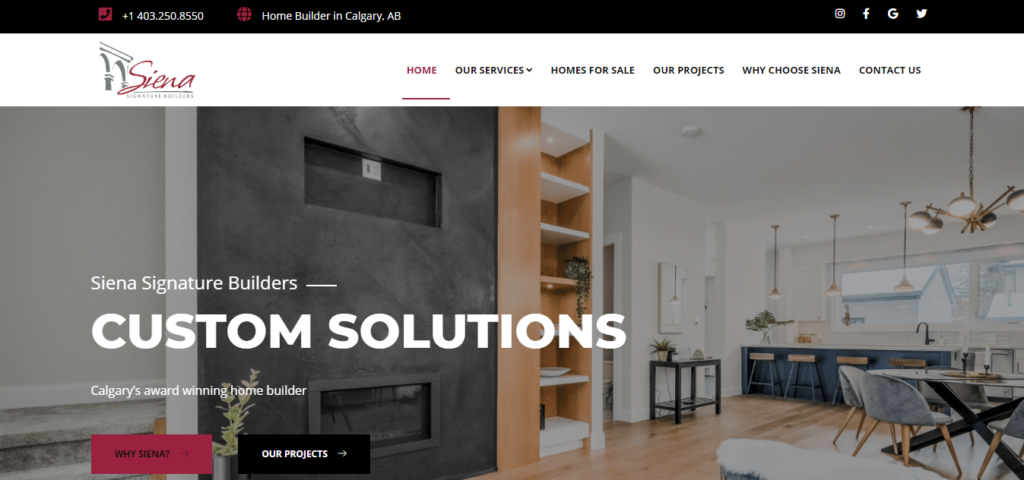 Siena Signature Builders Inc homepage