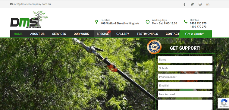 DMS Tree Company's Homepage