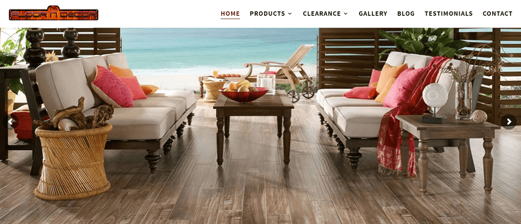 Floor N Décor's Homepage