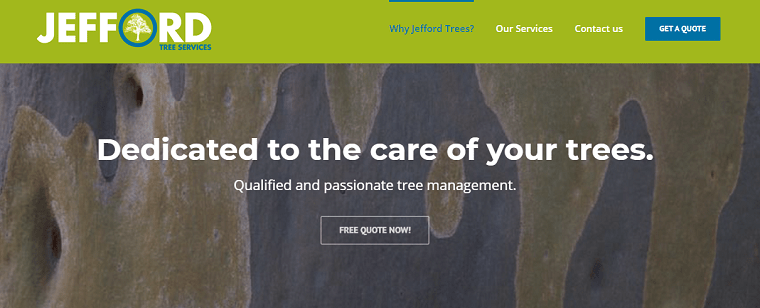 Jefford Tree Services' Homepage