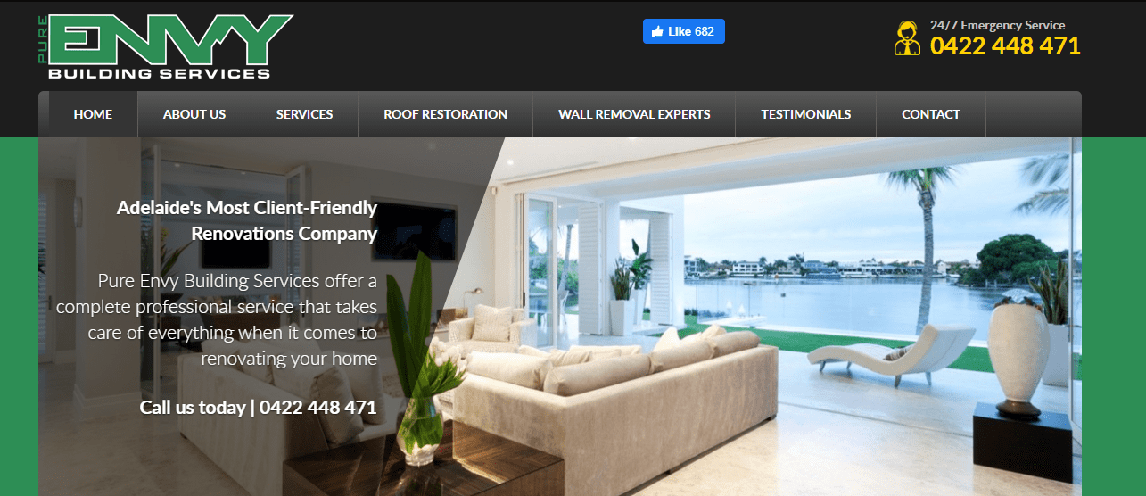 Pure Envy Building Services' Homepage