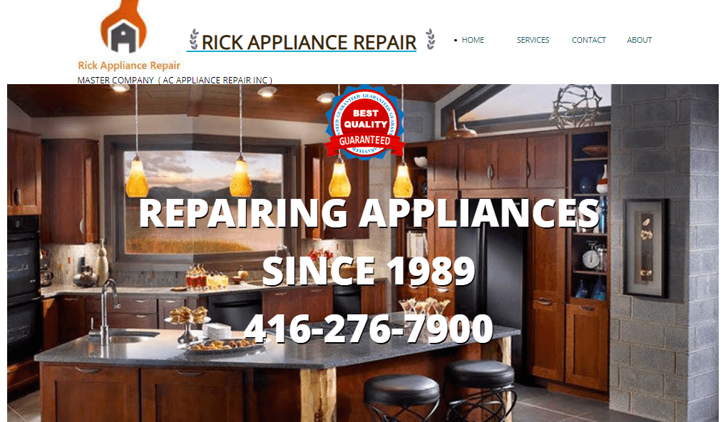 Rick Appliance Repair's Homepage