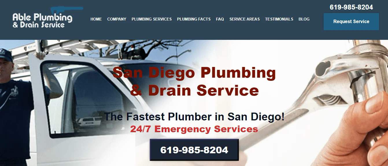 Able Plumbing & Drain Service's Homepage