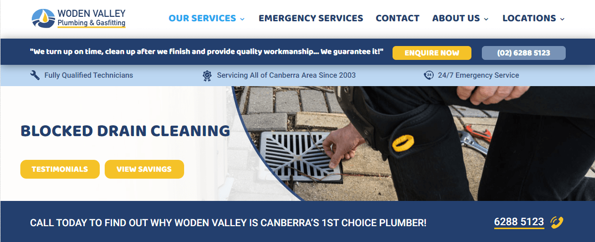 Woden Valley Plumbing & Gasfitting's Homepage